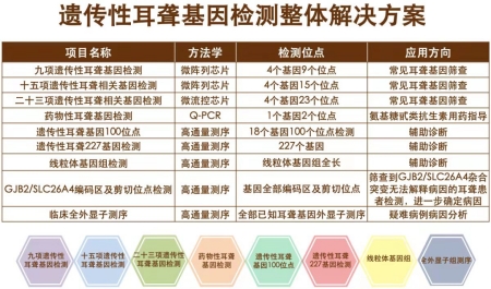 遗传性耳聋基因检测整体解决方案